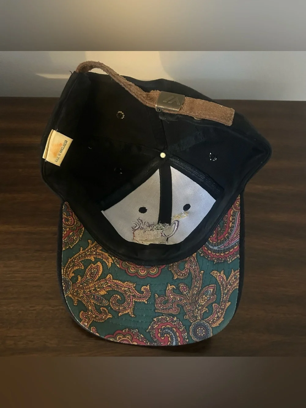 Vintage 1996 BET Comic View Tour Black 90s Baseball Cap Dad Hat w/ Paisley Brim